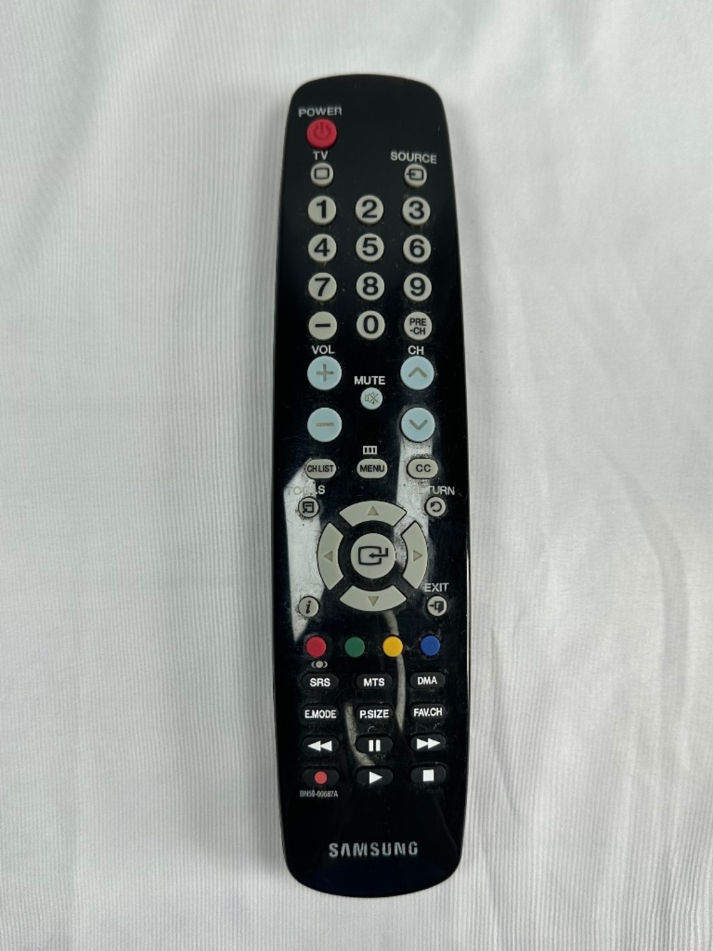 OEM Samsung BN59-00687A LCD TV Remote Control Black.